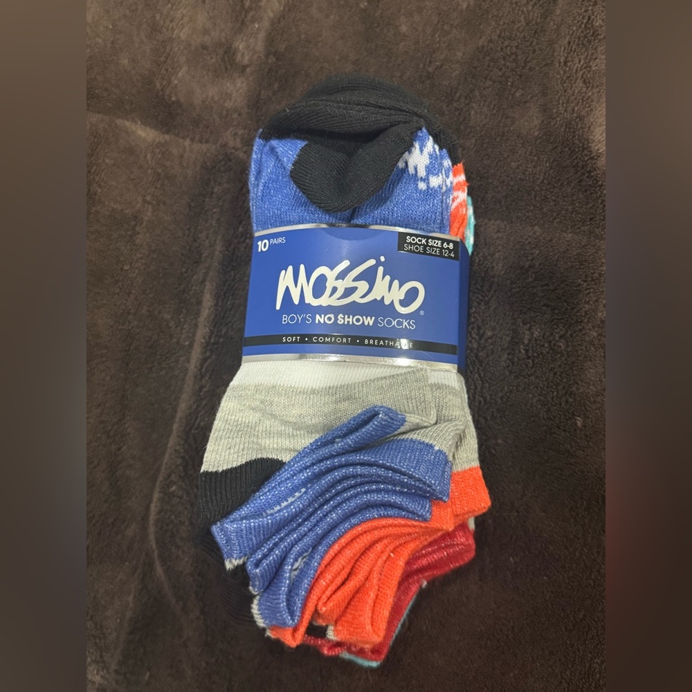 BRAND NEW mossimo boys no show socks 10 pairs